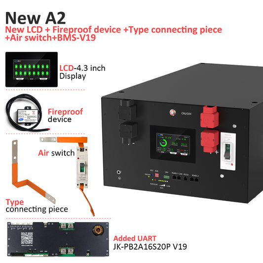51.2V 314Ah DIY LiFePO4 Battery Kit | 16kWh Solar Storage System