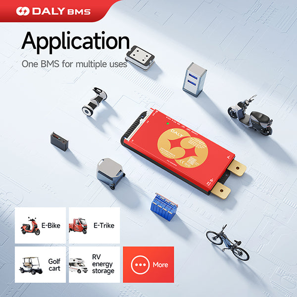 DALY Active Balancing Smart BMS 7S–17S 40A–400A for LiFePO4 / Li-ion / LTO Batteries