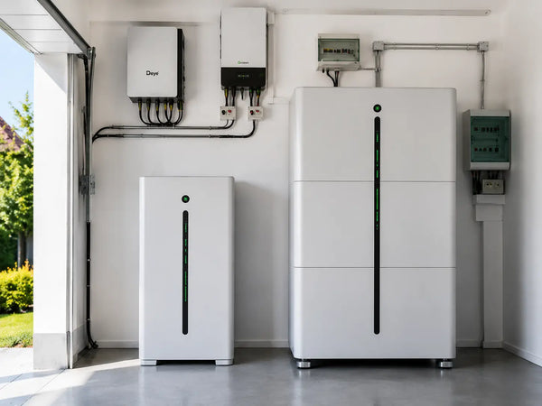 Wall-mounted home battery system with inverter, DC wiring and electrical protection equipment