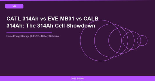CATL 314Ah vs EVE MB31 vs CALB 314Ah: The 314Ah Cell Showdown