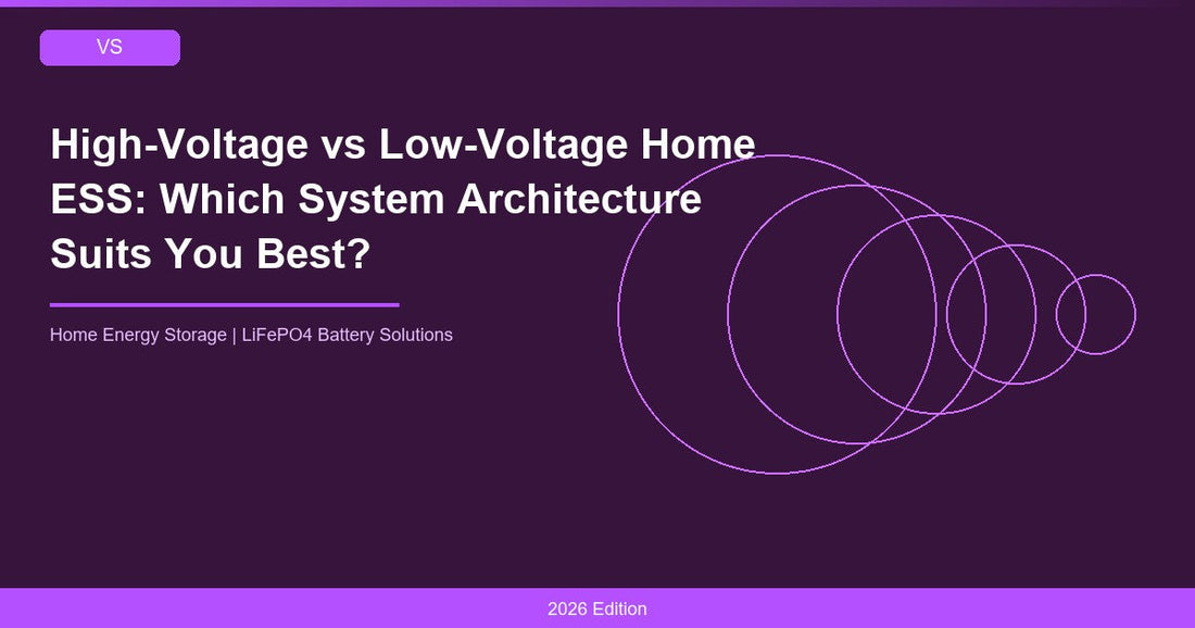 High-Voltage vs Low-Voltage Home ESS: Which System Architecture Suits You Best?