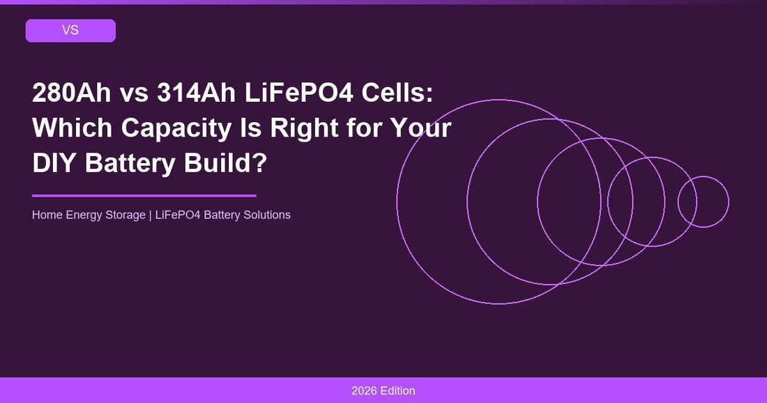 280Ah vs 314Ah LiFePO4 Cells: Which Capacity Is Right for Your DIY Battery Build?