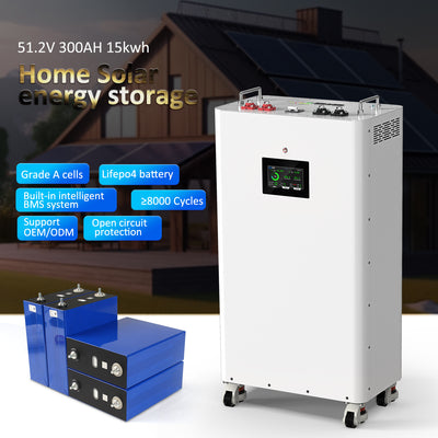 Pre-assembled 51.2V 330Ah 16.9KWh LifePO4 Battery Pack with JK BMS for Home Solar Storage