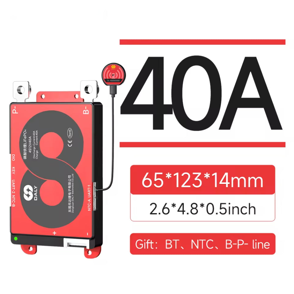 Daly Smart BMS 4S 12V 40A 100A 150A 200A 250A for LiFePO4 Battery