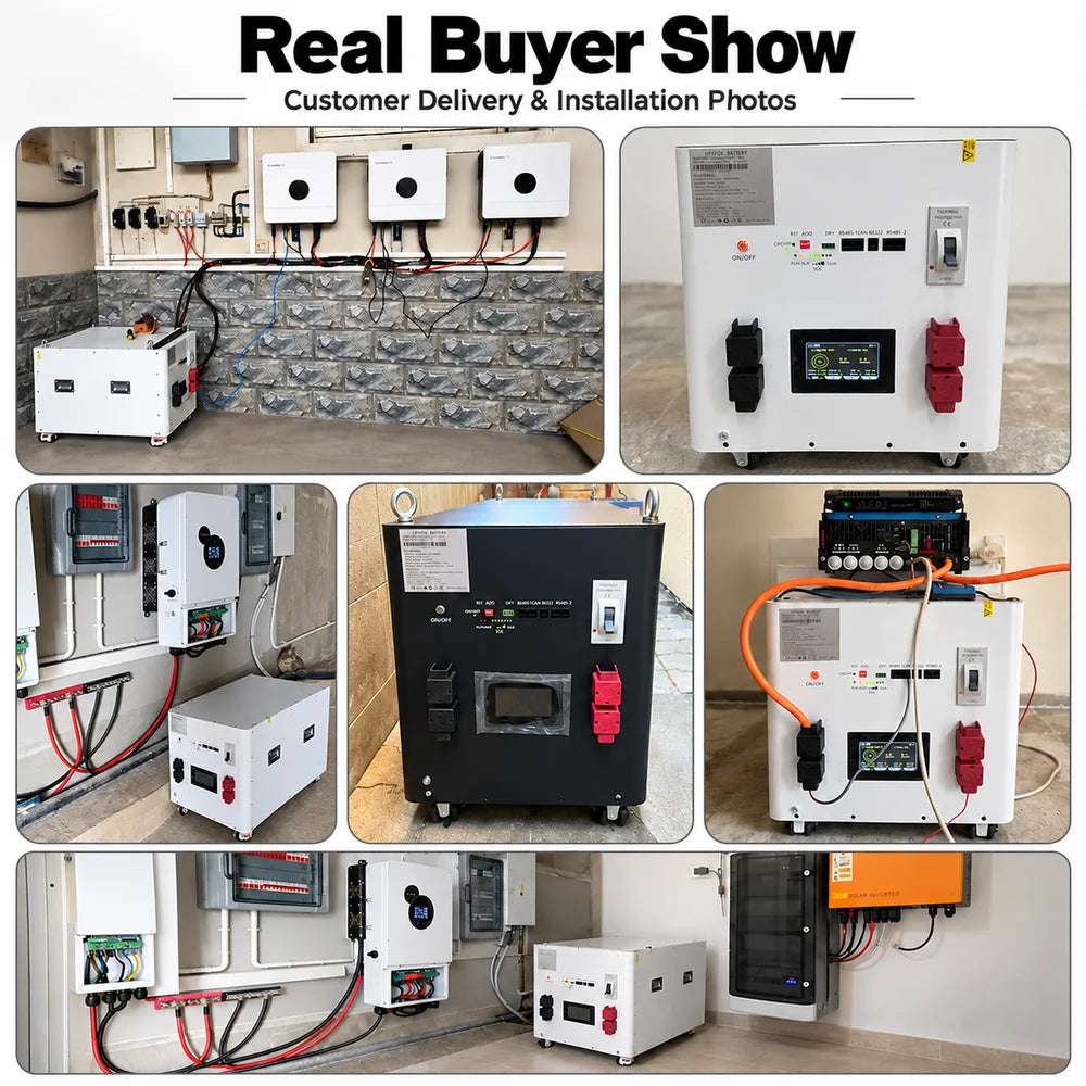 48V628Ah 32kWh LiFePO4 Home Battery Grade A Cells JK BMS For Solar Storage System