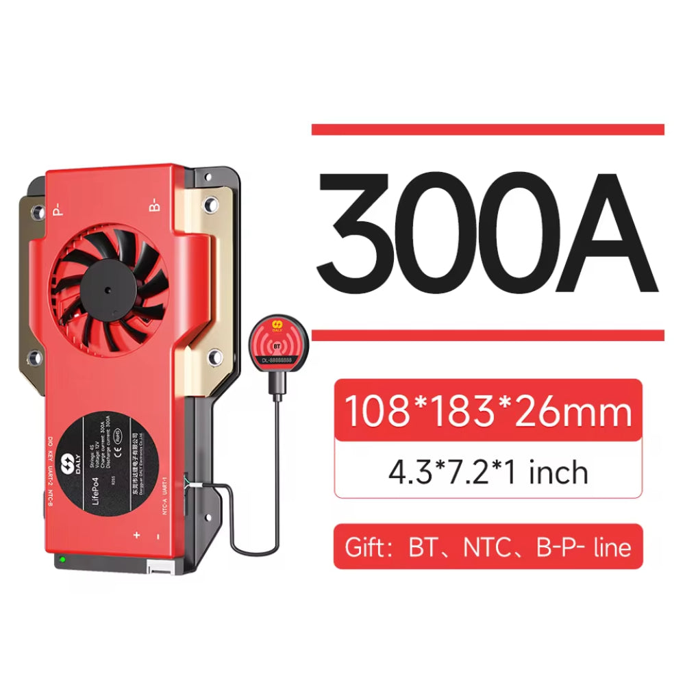 Daly Smart BMS 4S 8S 16S 300A 400A 500A with Bluetooth LiFePO4 Battery Protection Board for Golf Cart, Forklift, Marine